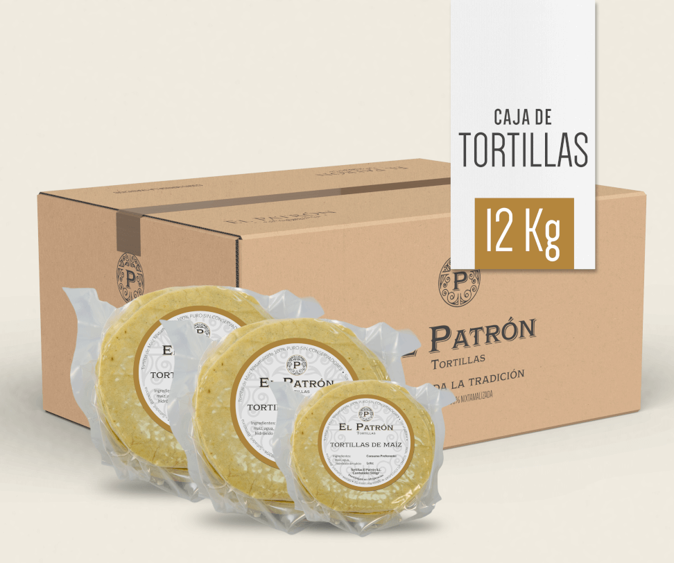 Caja de Tortillas con 12 Kg