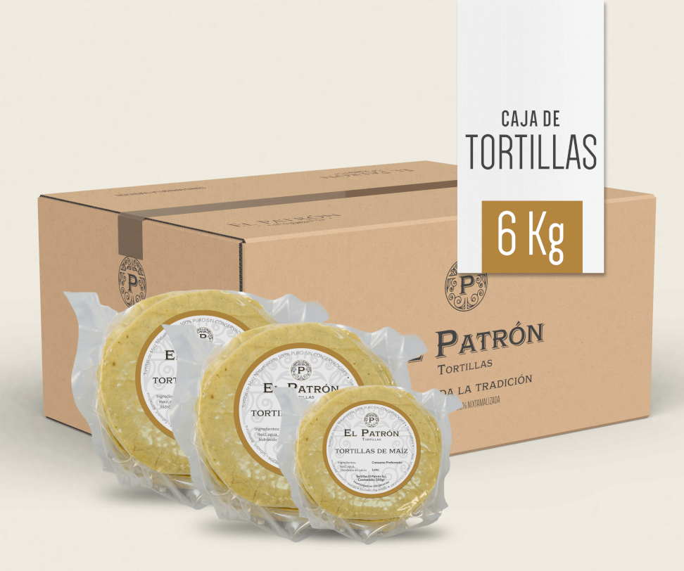 Caja de Tortillas con 6 Kg