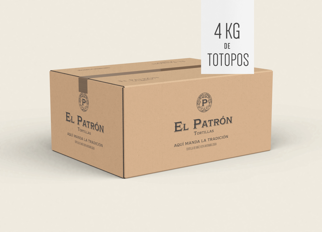 Totopos, Caja 4 kg